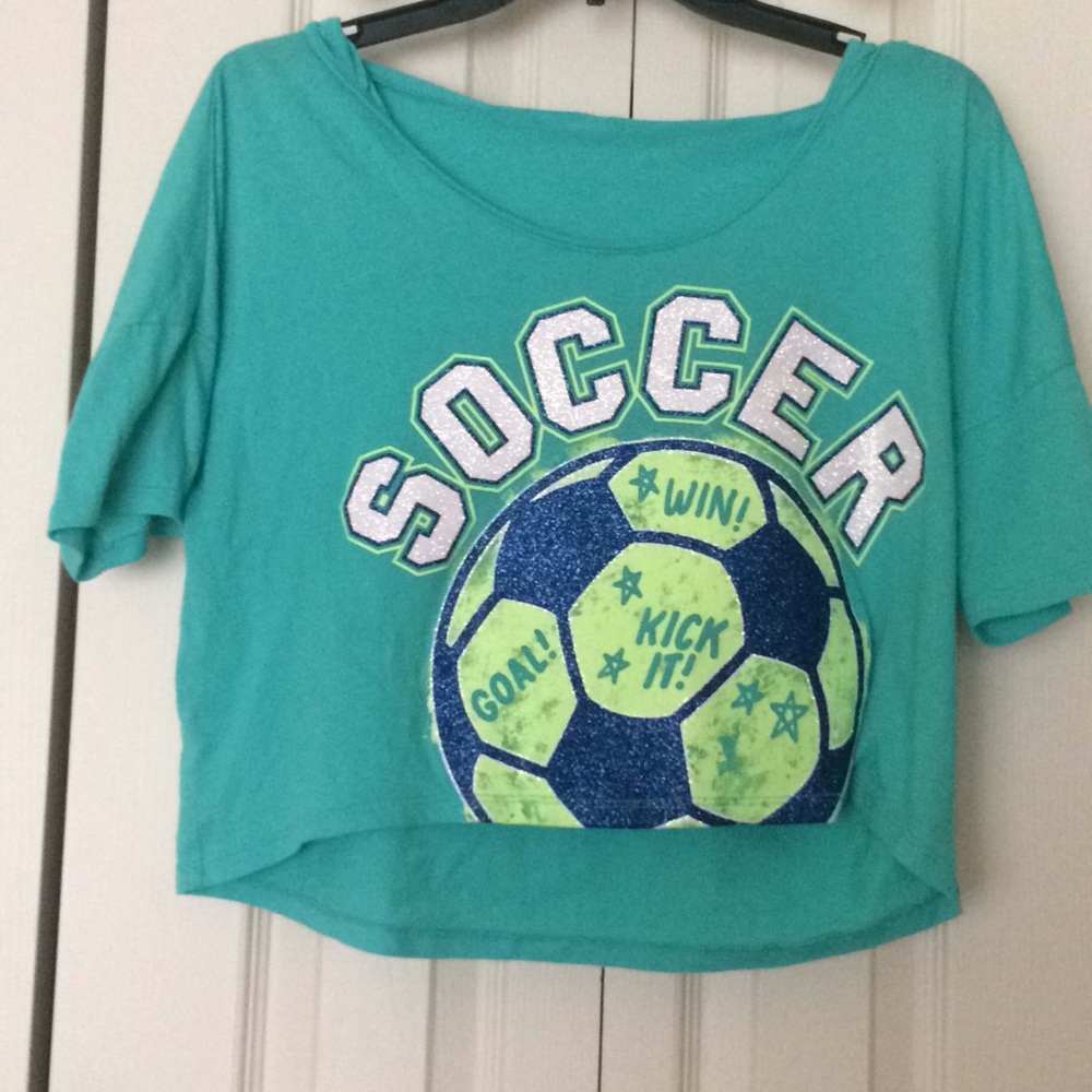 Justice crop top size 16